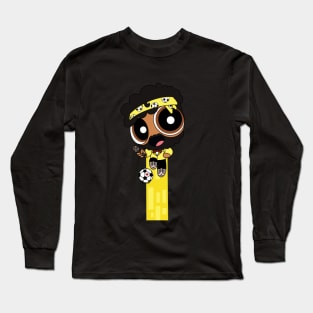 Flying Yellow Power Puff Wayne! Long Sleeve T-Shirt